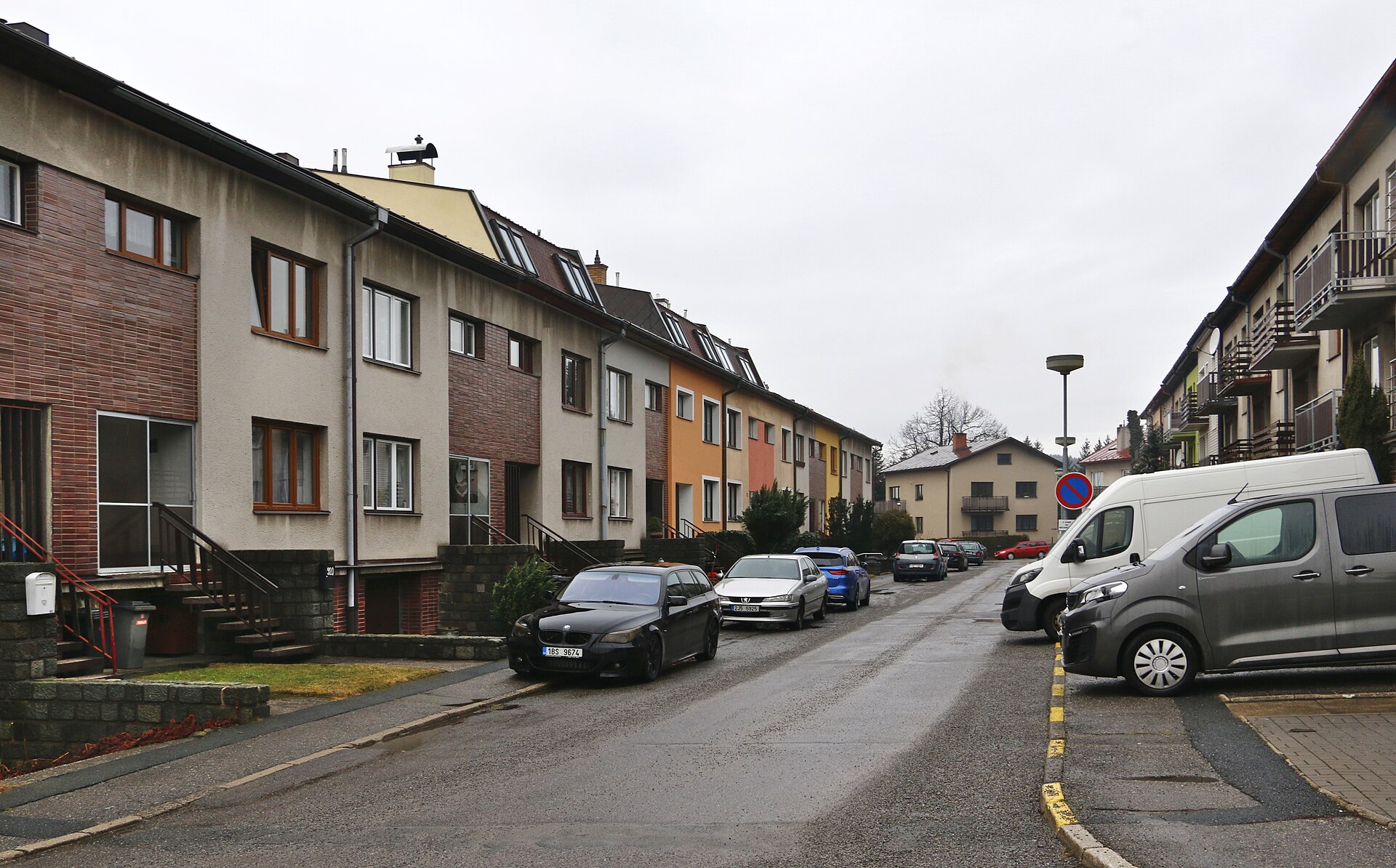Čapkova street, east view, Nové Město na Moravě