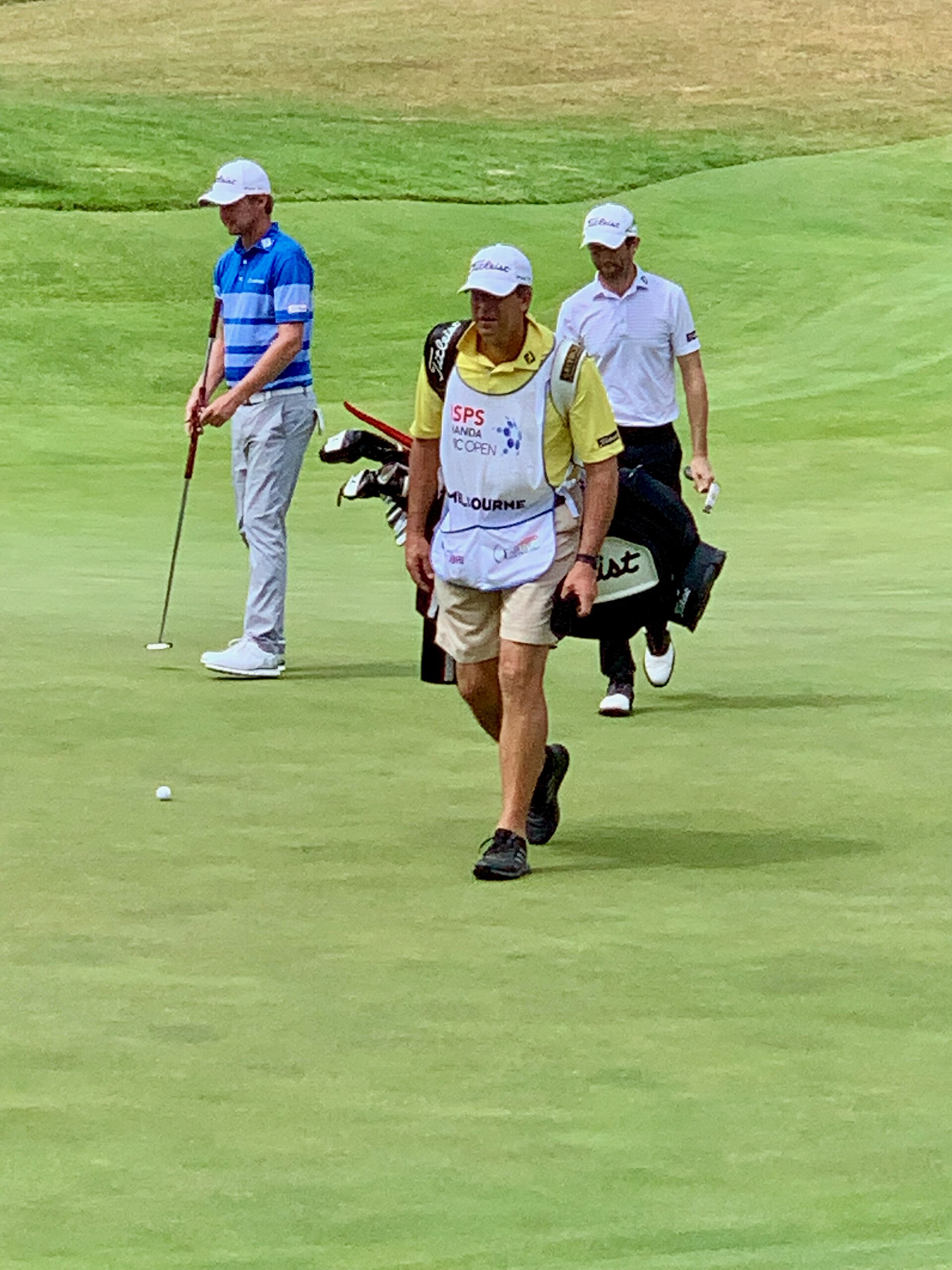 Justin Harding and Allan Burns ISPS Handa Vic Open 13th Beach GC, Geelong, Victoria, Australia Feb 2019