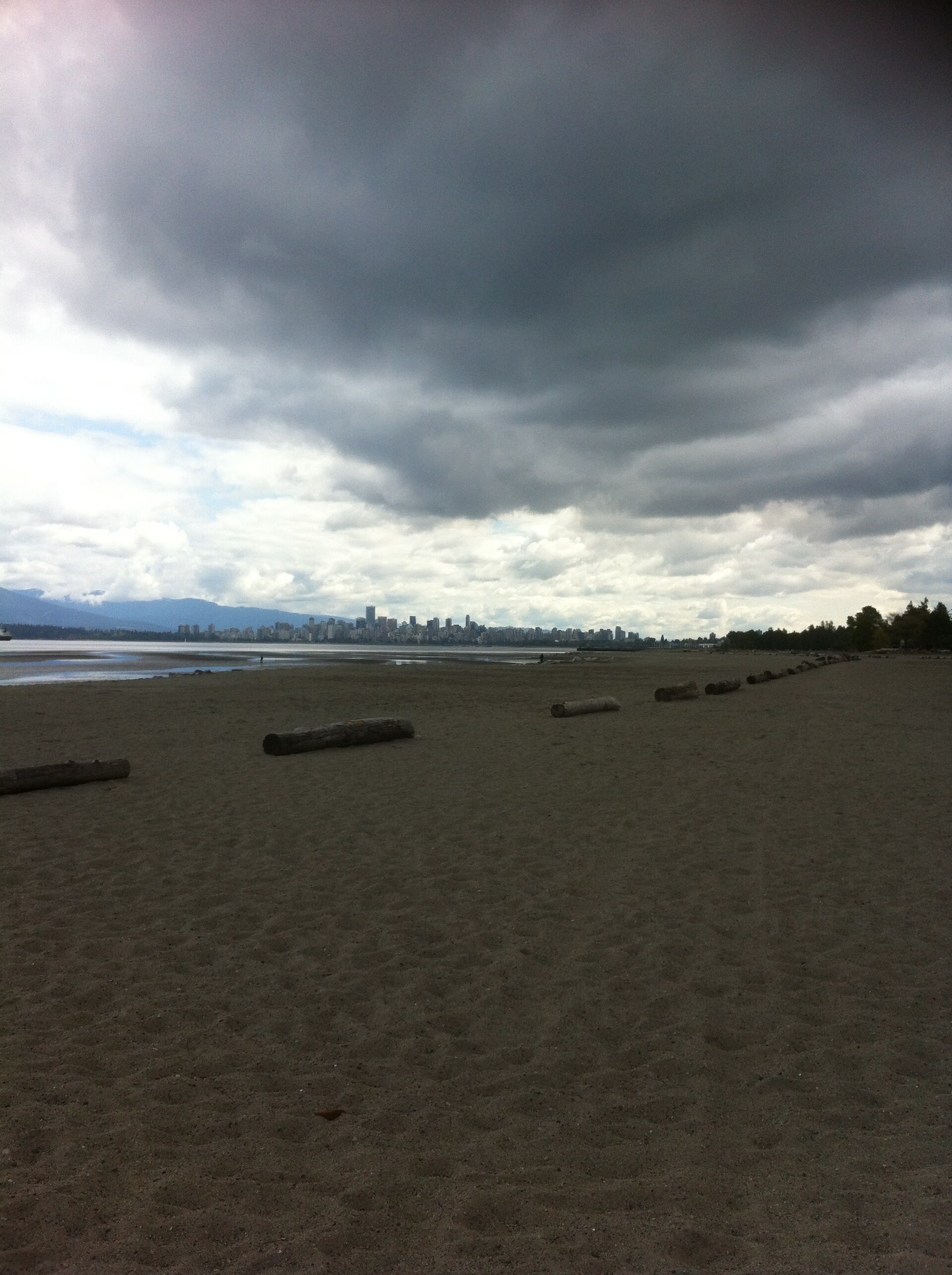 Vancouver Downtown from Spanish Bank Beach - panoramio