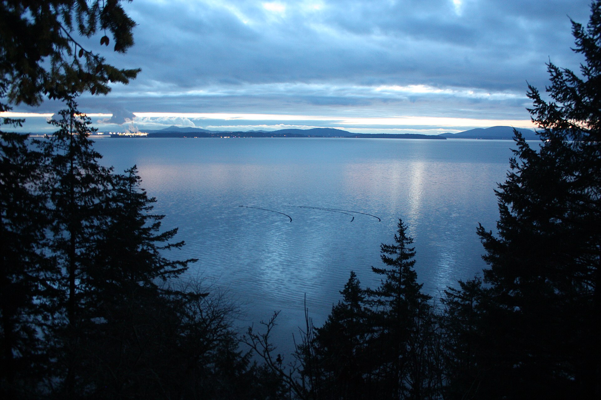 Samish Bay after dusk 03