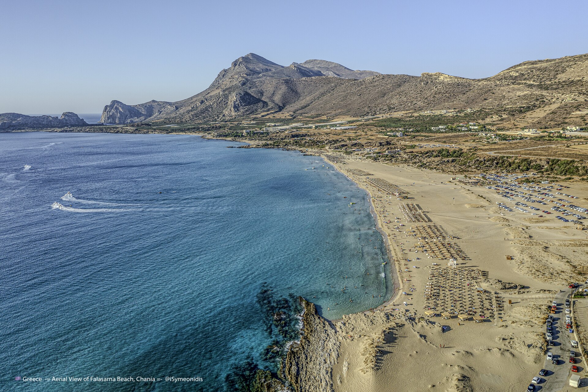 Greece Crete Chania FalasarnaBeach Aerial Summer ISymeonidis-4-S